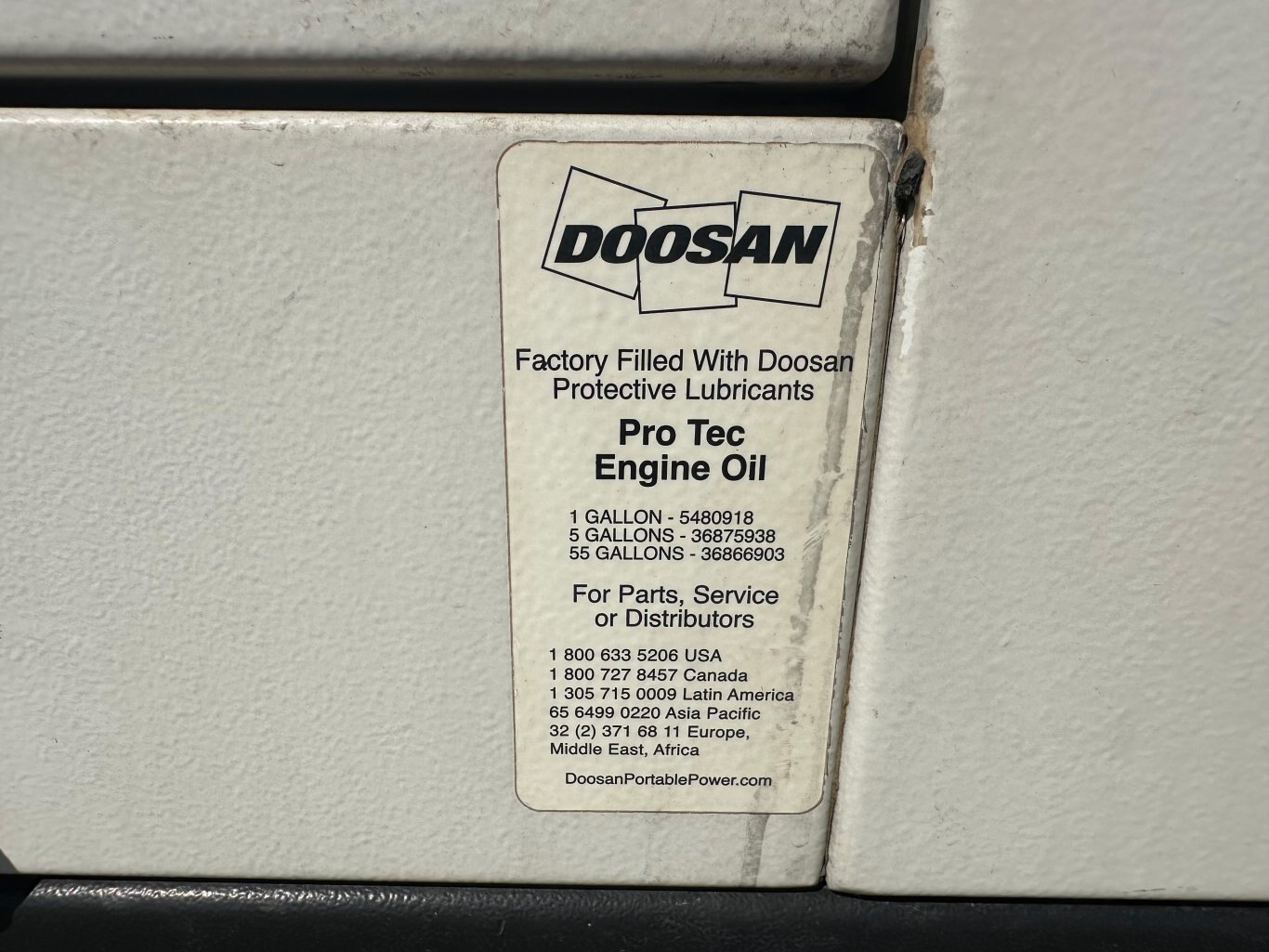 2012 DOOSAN G90 Generator with Transformer and Transfer Switch 8921 JA