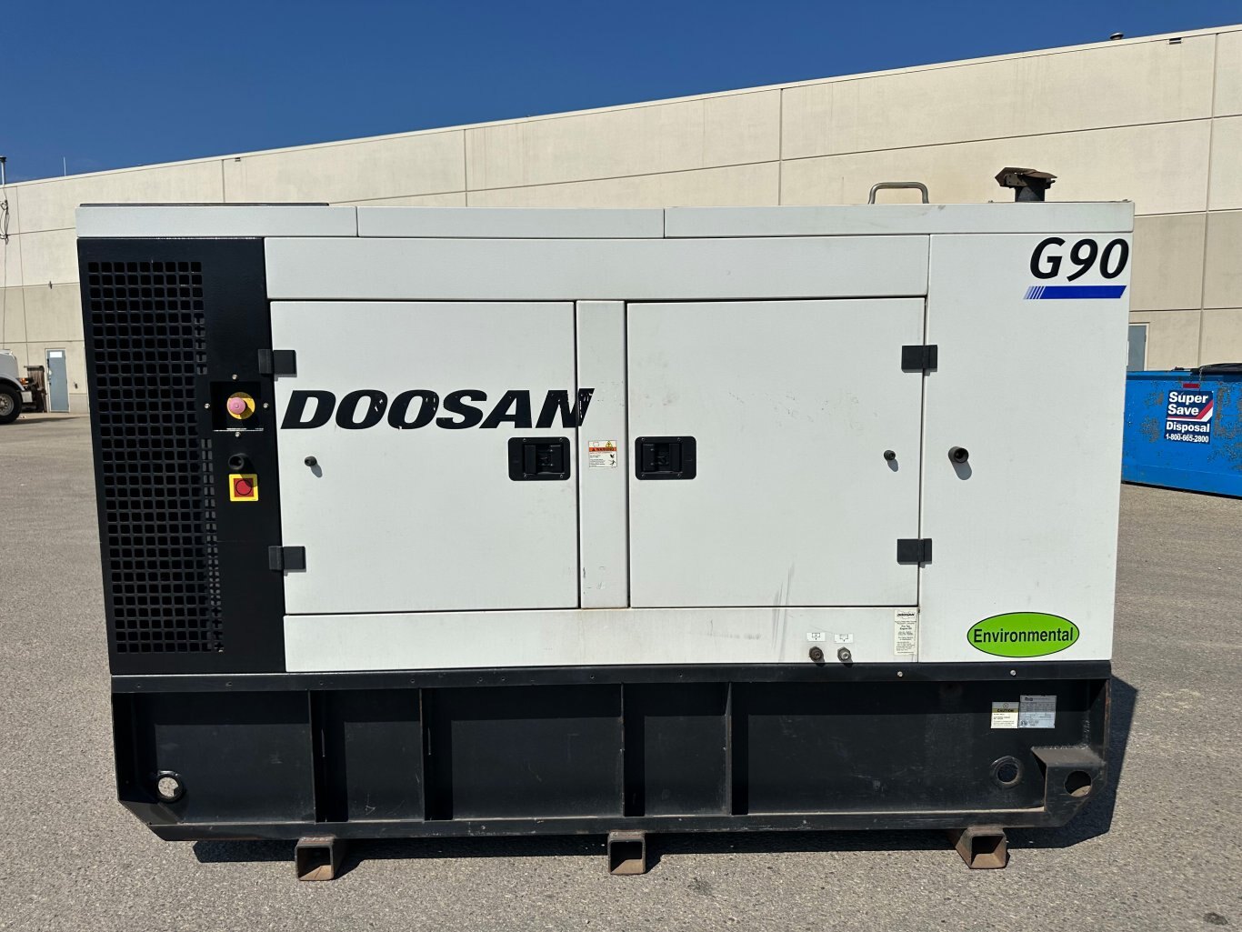 2012 DOOSAN G90 Generator with Transformer and Transfer Switch 8921 JA