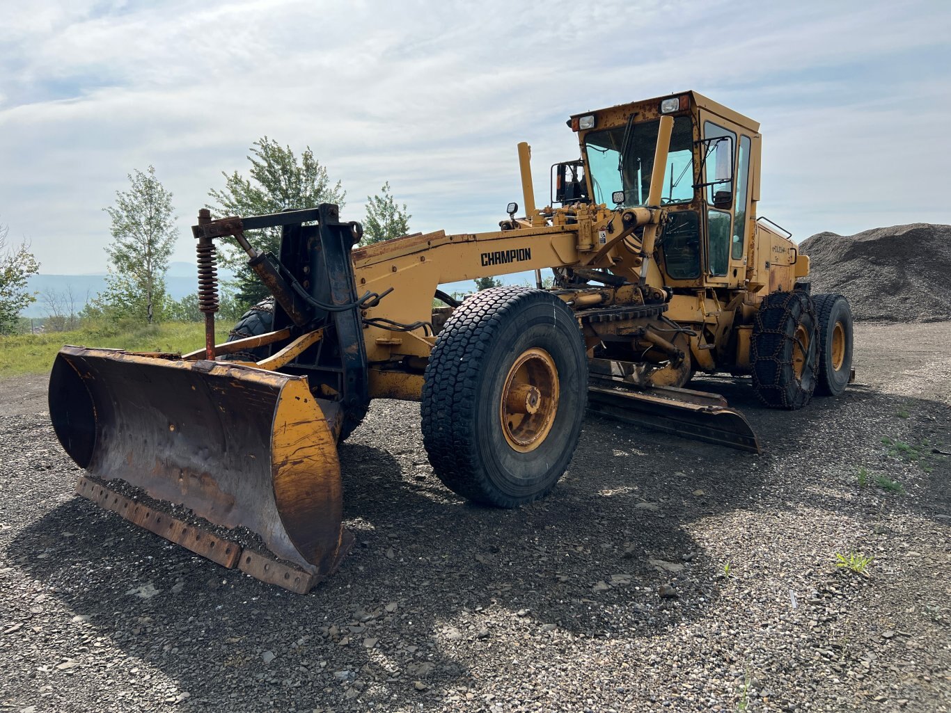 1996 Champion 780A Motorgrader with snow wing and front dozer 8940 JF