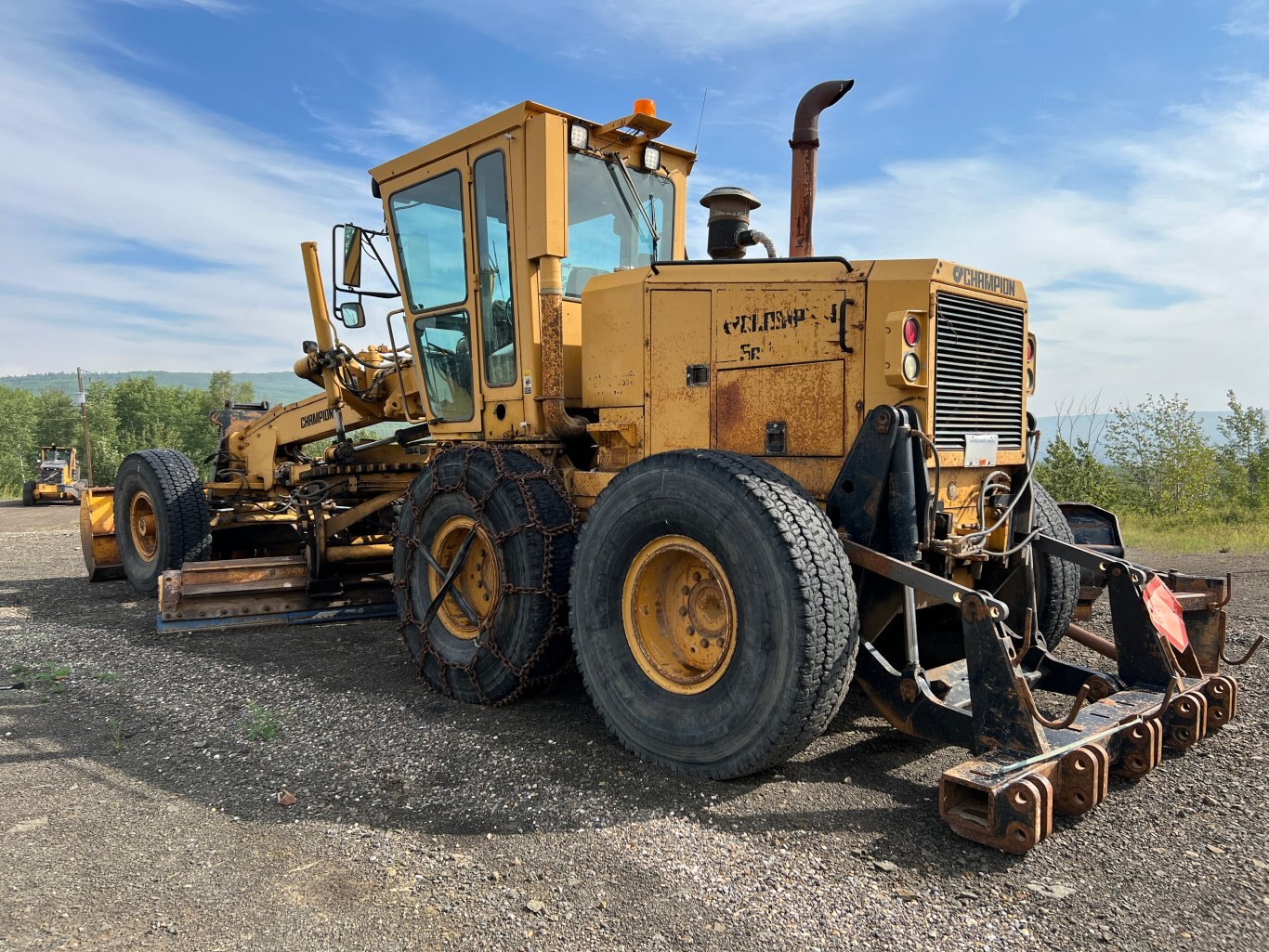 1996 Champion 780A Motorgrader with snow wing and front dozer 8940 JF