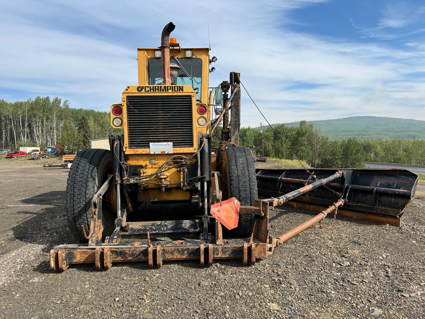 1996 Champion 780A Motorgrader with snow wing and front dozer 8940 JF