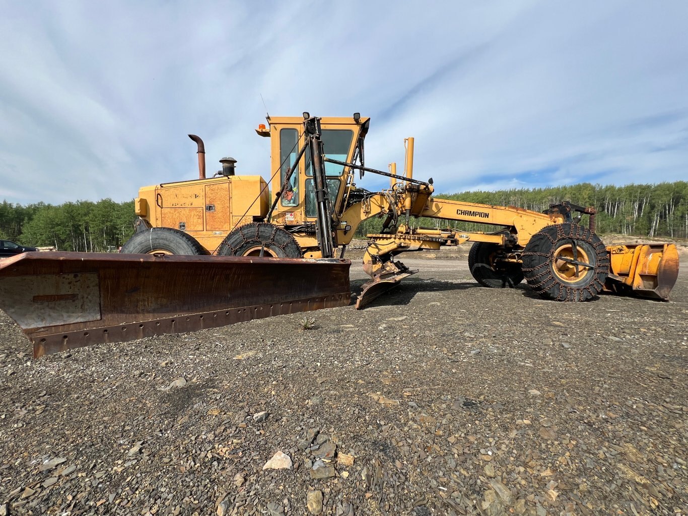 1996 Champion 780A Motorgrader with snow wing and front dozer 8940 JF