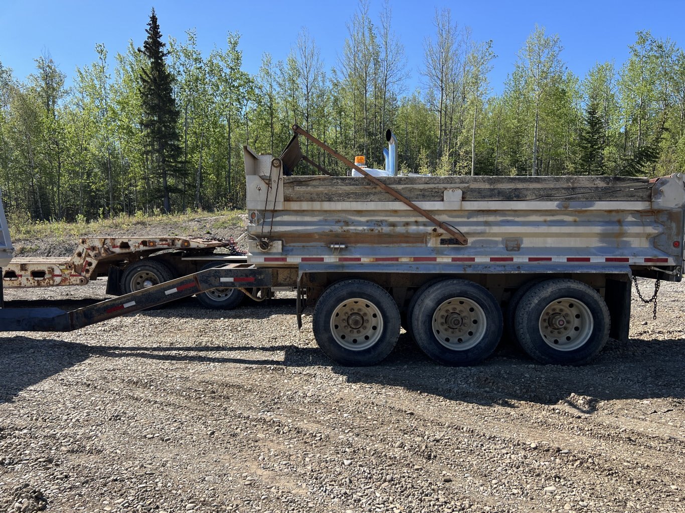 1999 Renn SL1700 Triaxle Gravel Pup Trailer 8615 JF