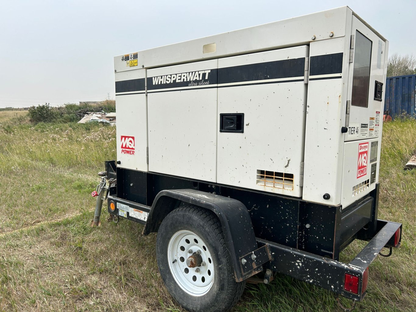 2014 Multiquip Whisperwatt Diesel Generator Trailer 8977 AS