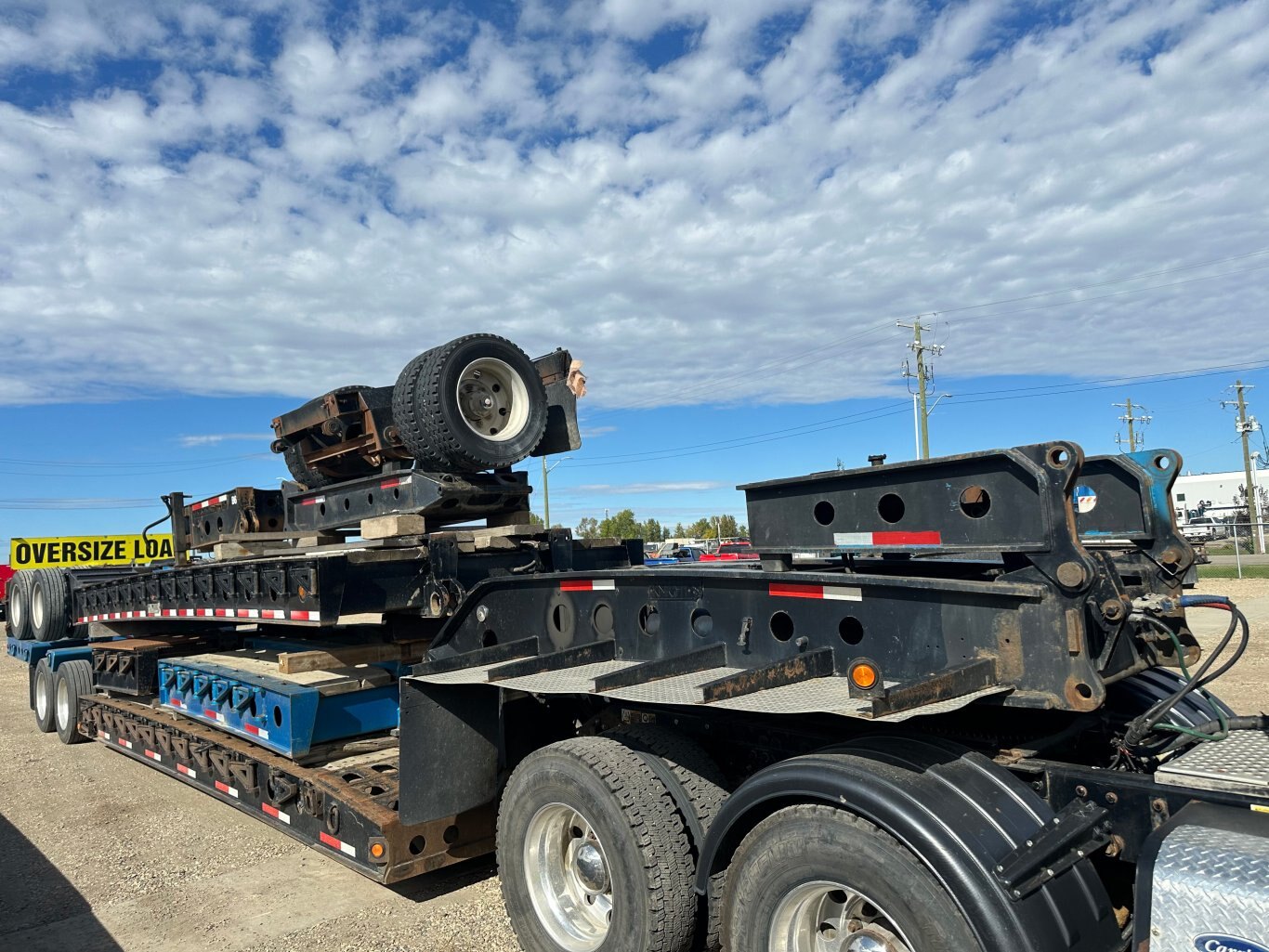 2000 Knight Trailer Cali 9 Low Bed with Boosters and Extensions 8998 JA