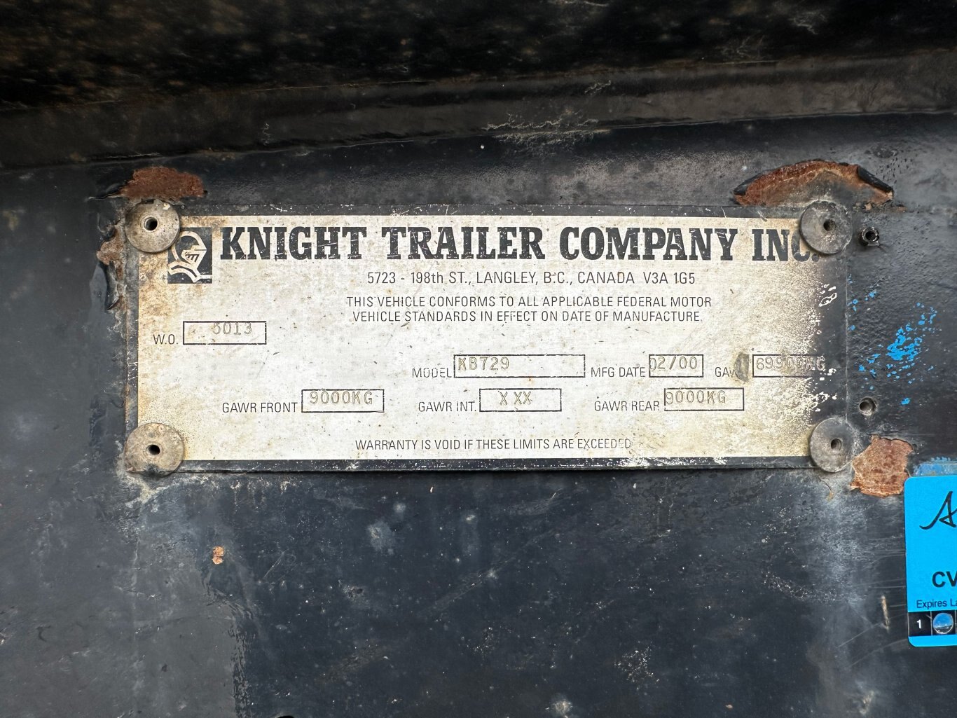 2000 Knight Trailer Cali 9 Low Bed with Boosters and Extensions 8998 JA