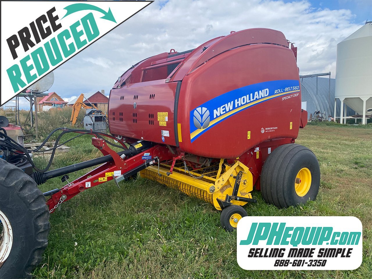 2018 New Holland Roll-Belt 560RB Round Baler  #9036 AS