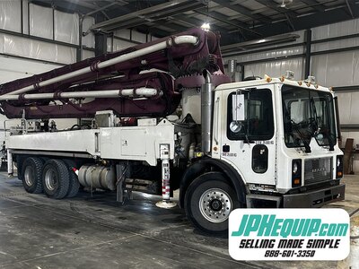 2006 Alliance 40M Concrete Pumper Truck on Mack MR688S #9073 JA