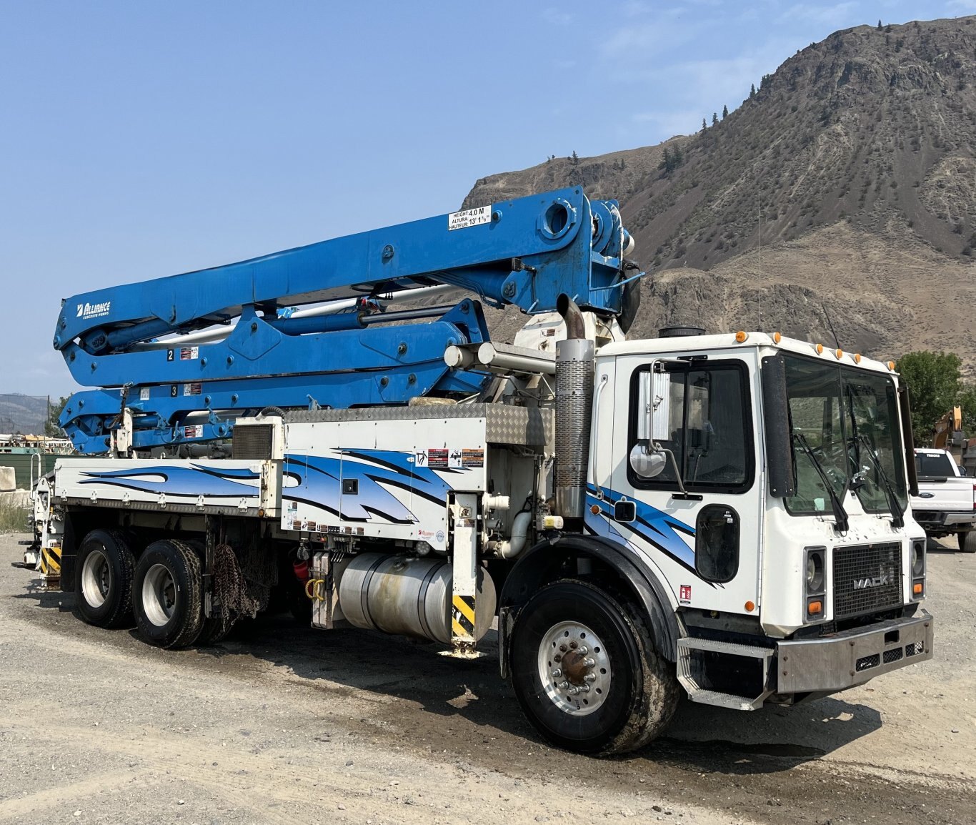 2017 33M Alliance Concrete Pumper on 2007 Mack MR690SS 9078 JA