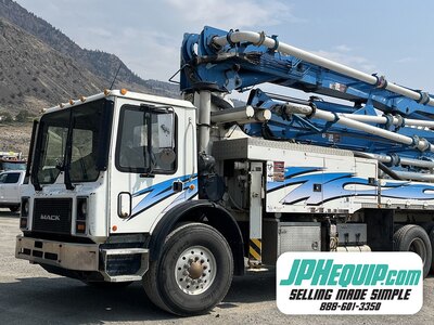 2017 33M Alliance Concrete Pumper on 2007 Mack MR690SS #9078 JA