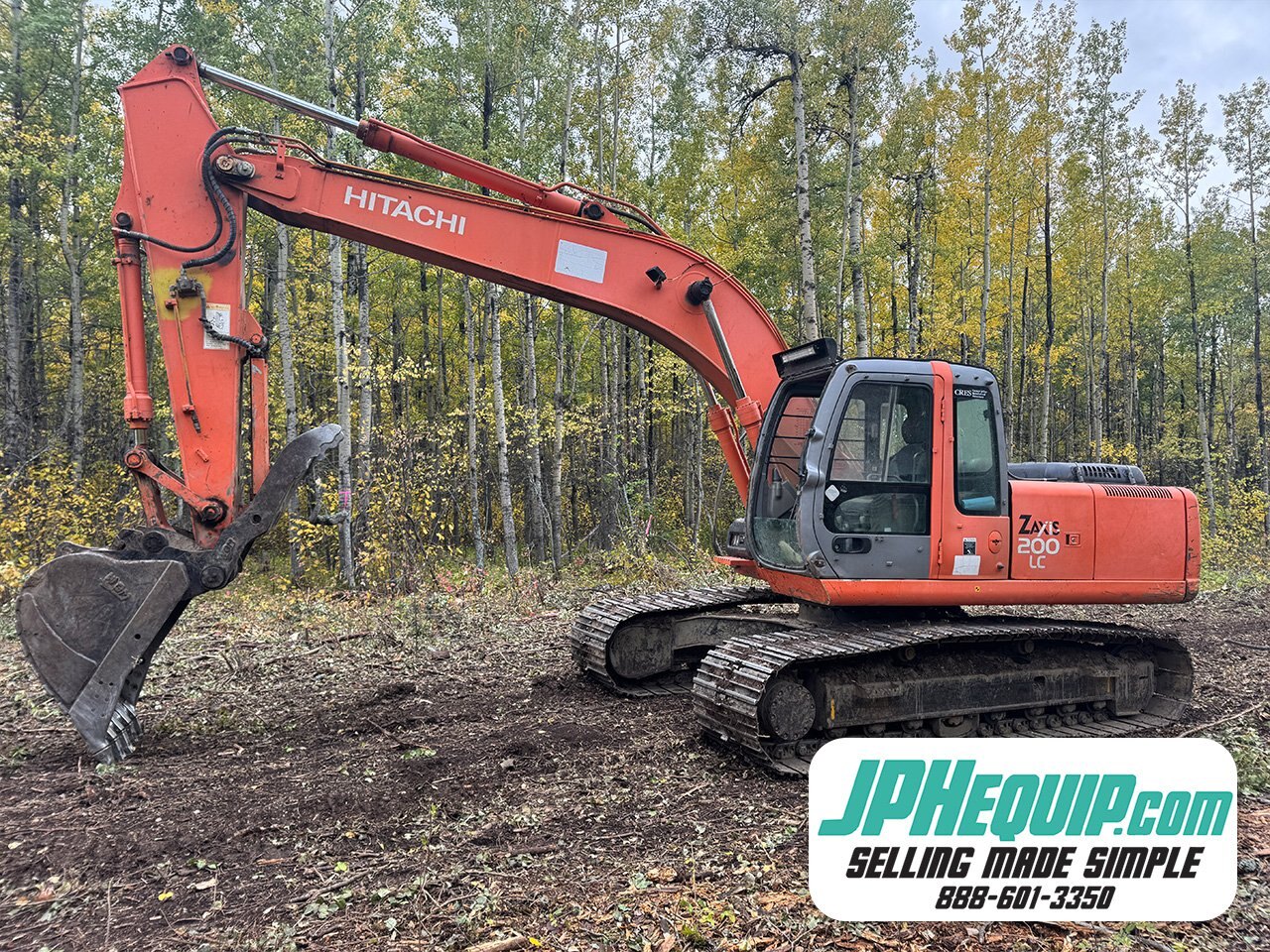 2007 Hitachi ZX200LC Excavator with Thumb & 2 Buckets - 9084 BP