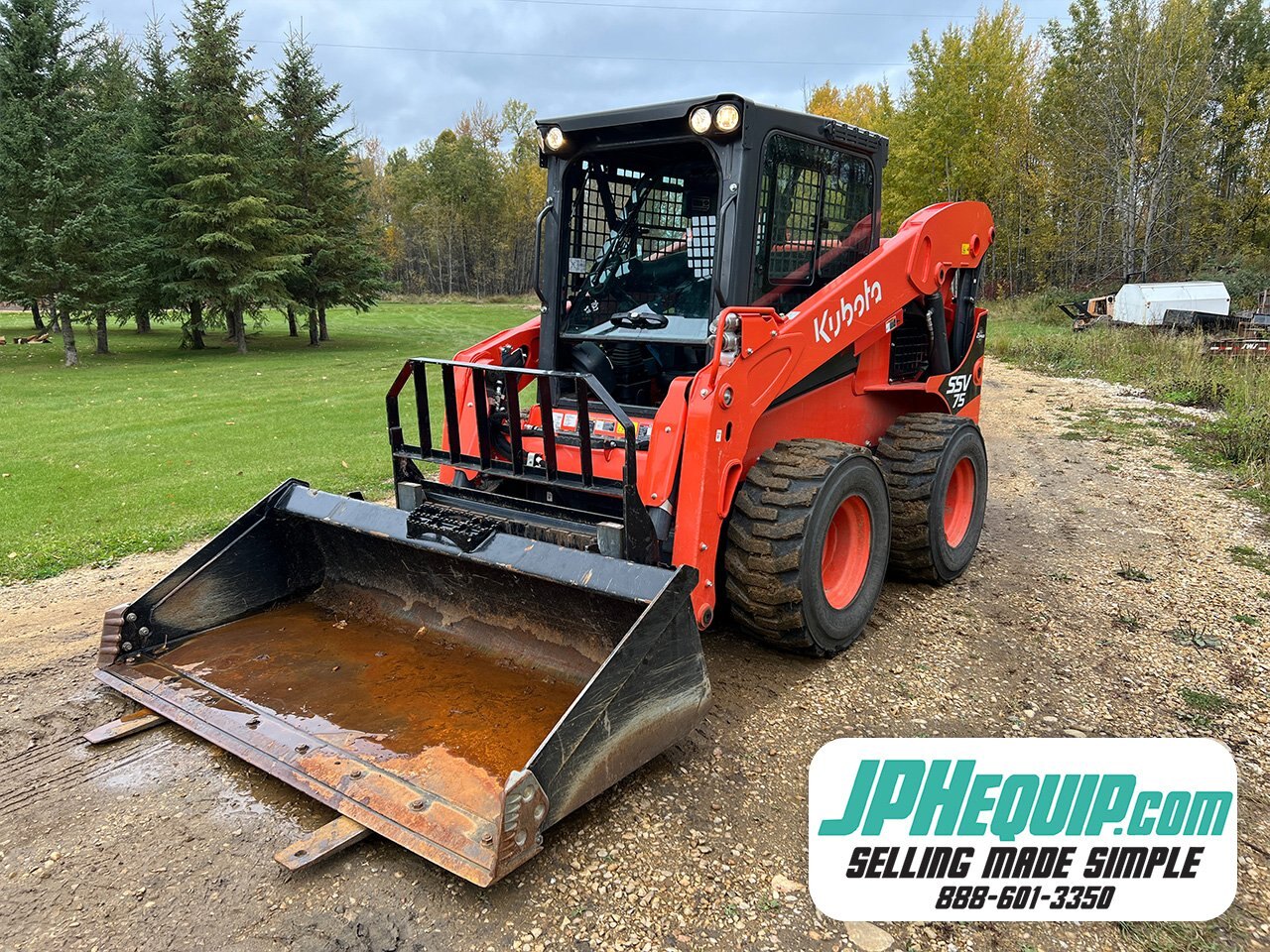 2022 Kubota SSV75 Skid Steer LOW hours in Like new condition - 9082 JF