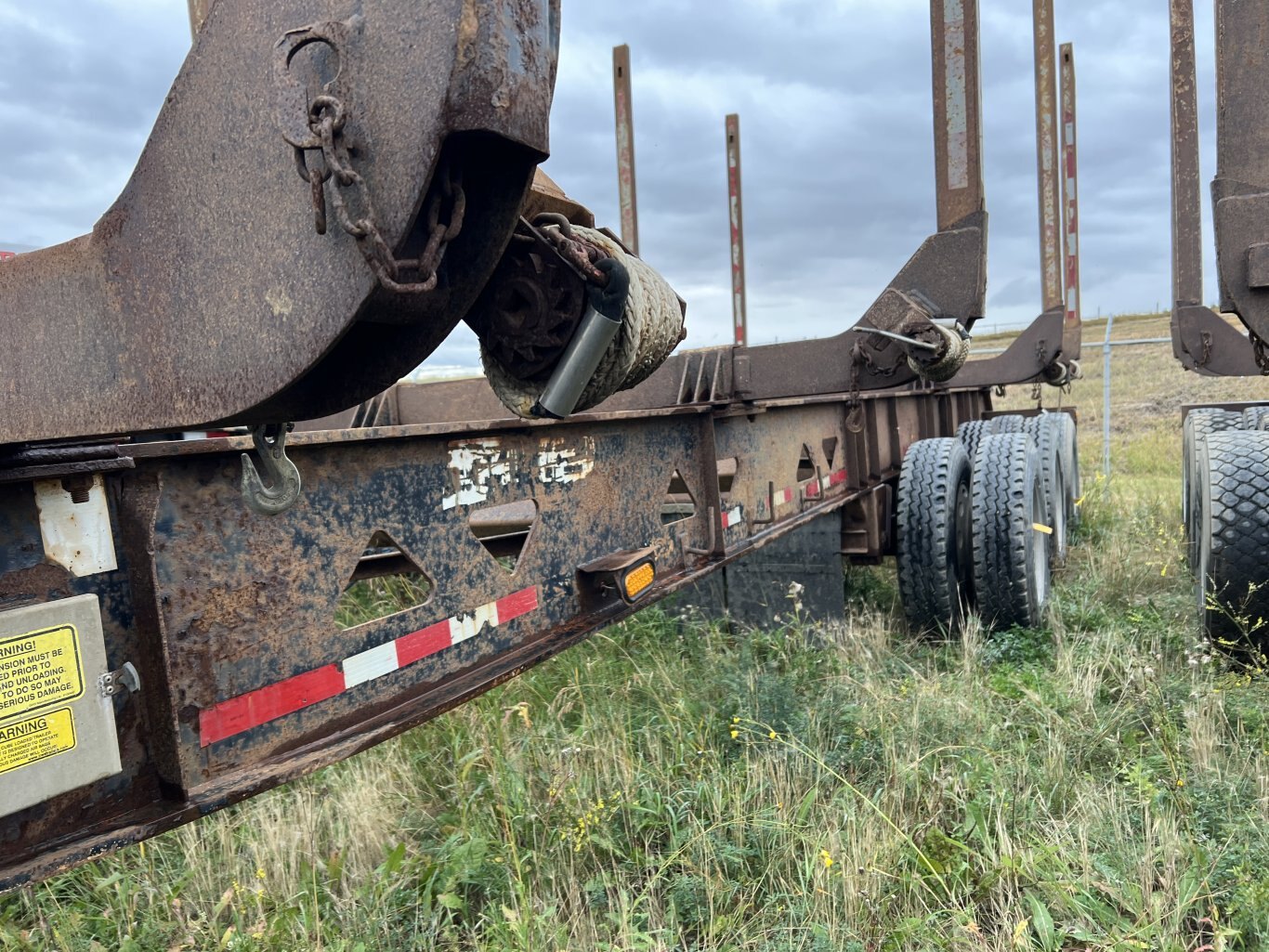 2007 Peerless Tridem Axle Logger Hayrack Trailers (Quad Axles available) #9099a JF