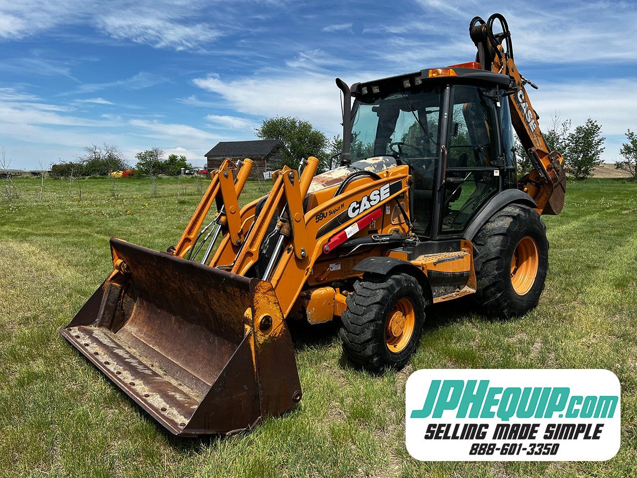 2011 Case 590N Backhoe with 4 in 1 Bucket & Extendahoe 4WD *New Engine* #9151 BP