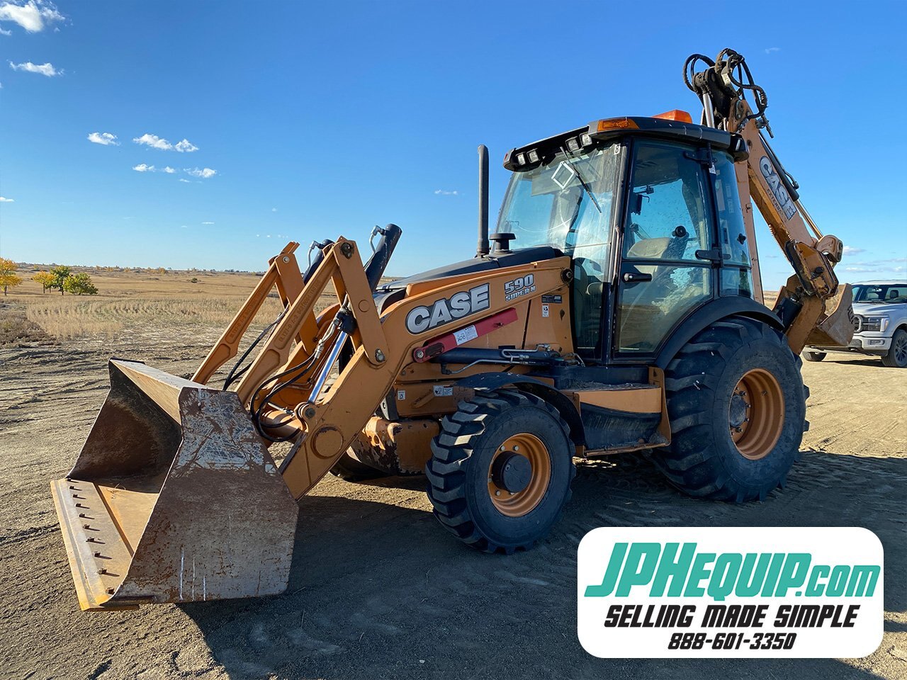 2015 Case 590 Backhoe with Extendahoe - 4WD #9152 BP