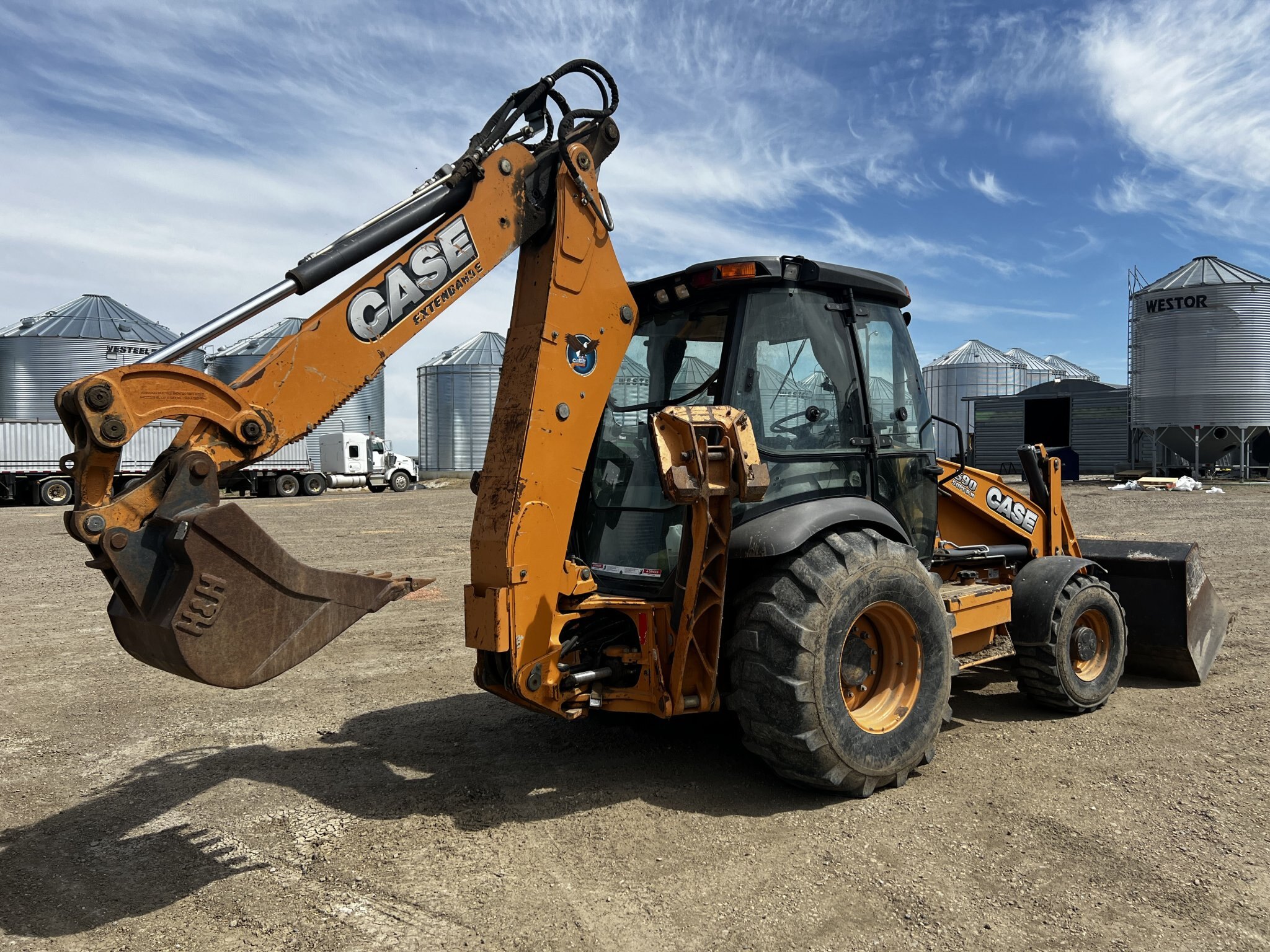 2015 Case 590 Backhoe with Extendahoe 4WD #9152 BP