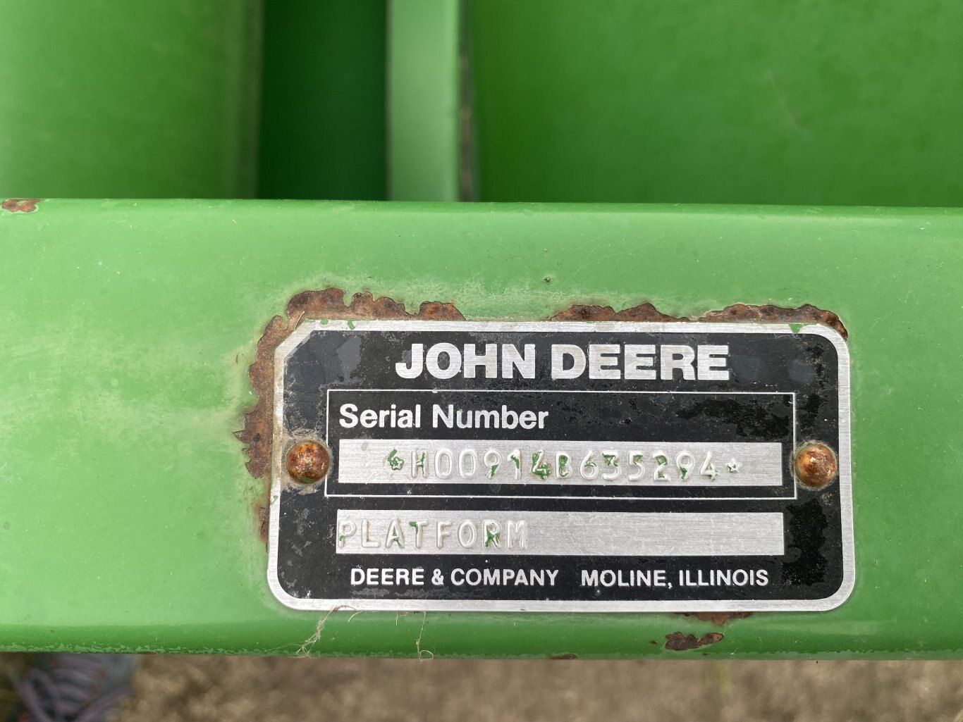 1991 John Deere 9600 Combine #9143 AS