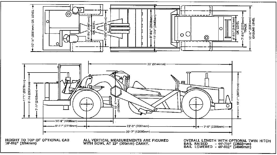 1983 Terex TS 14B Motor Scraper TS14B Scraper #9160 BP