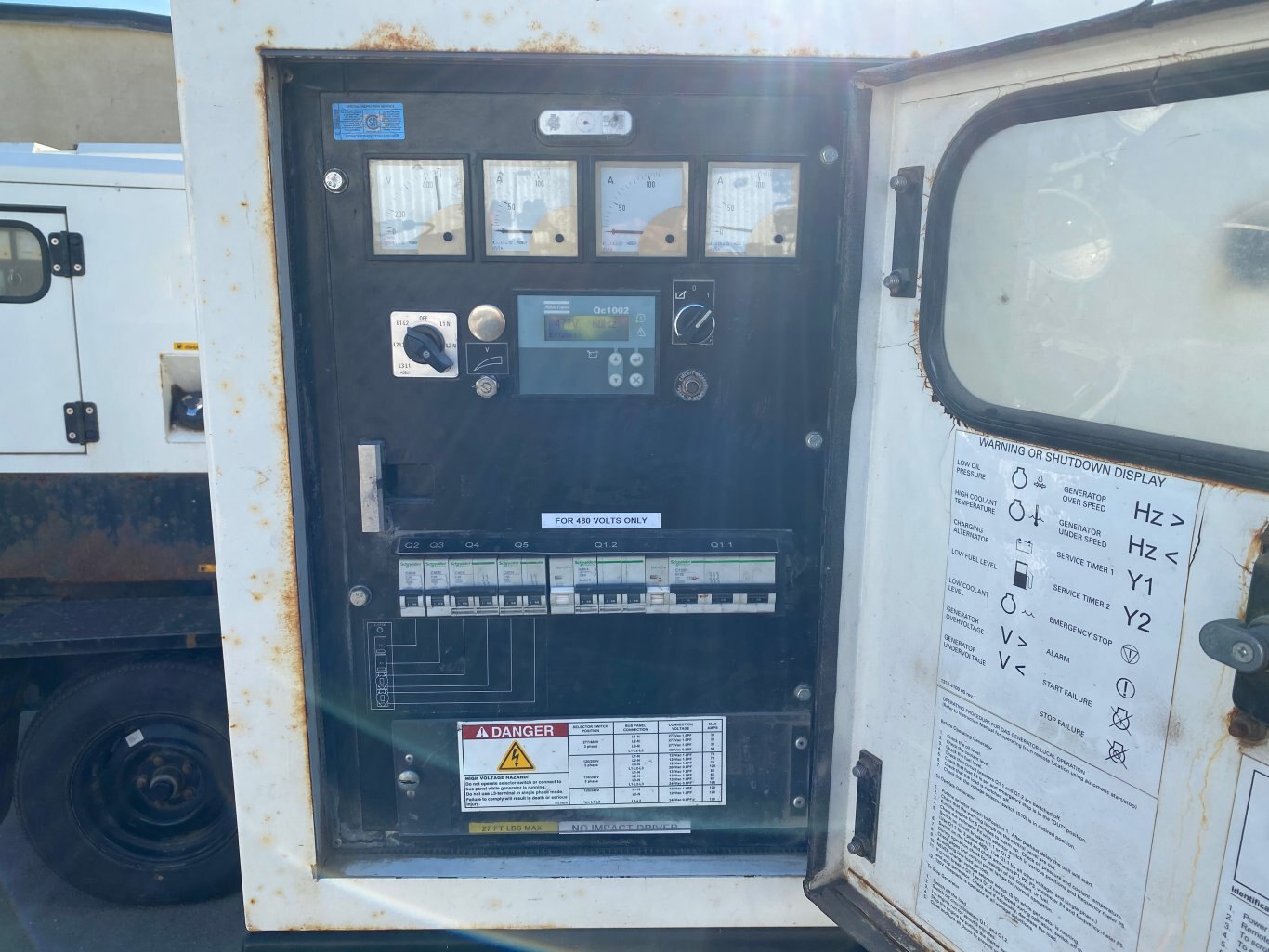 2013 Atlas Copco QAS45KD Generator on Jobsite Trailer 35kw 3 Phase Power #9171 BP