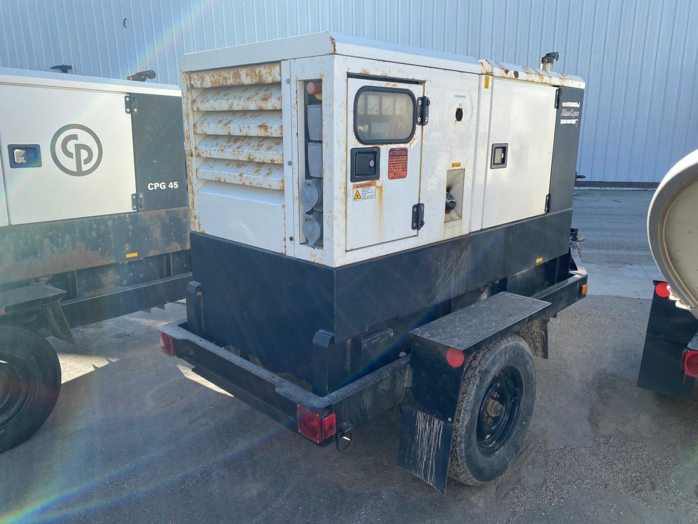 2013 Atlas Copco QAS45KD Generator on Jobsite Trailer 35kw 3 Phase Power #9171 BP