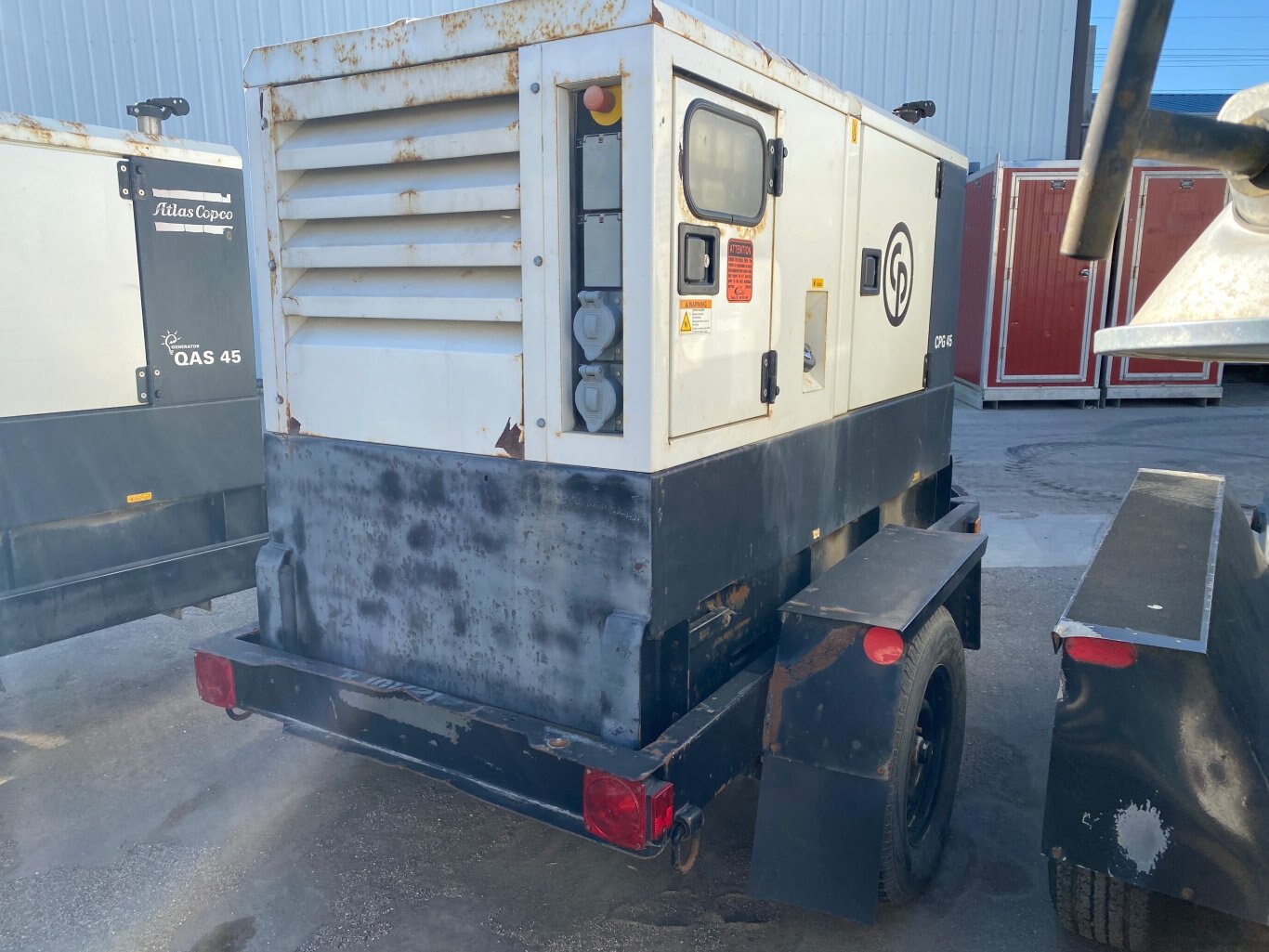 2012 Chicago Pneumatic CPG45W Generator on Jobsite Trailer 35kW 3 Phase Power #9172 BP