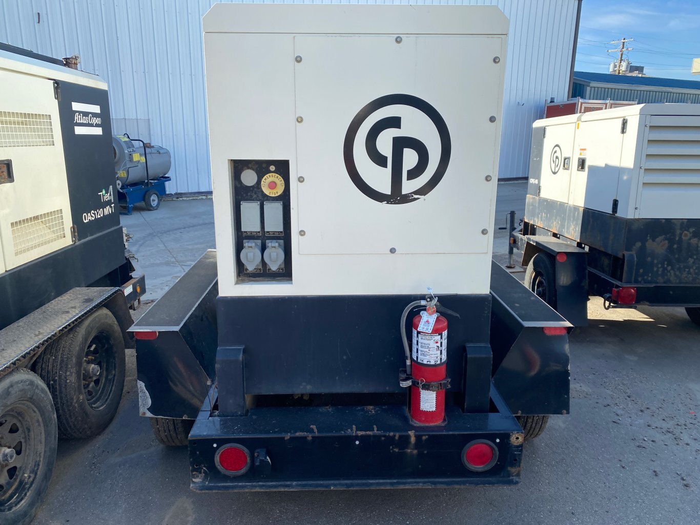 2012 Chicago Pneumatic CPG120W Generator on Jobsite Trailer 95kW 3 Phase Power #9173 BP