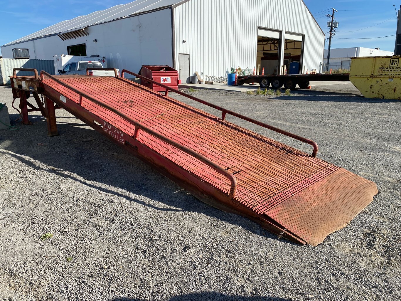 20ft Loading Dock Portable Loading Ramp #9168 BP