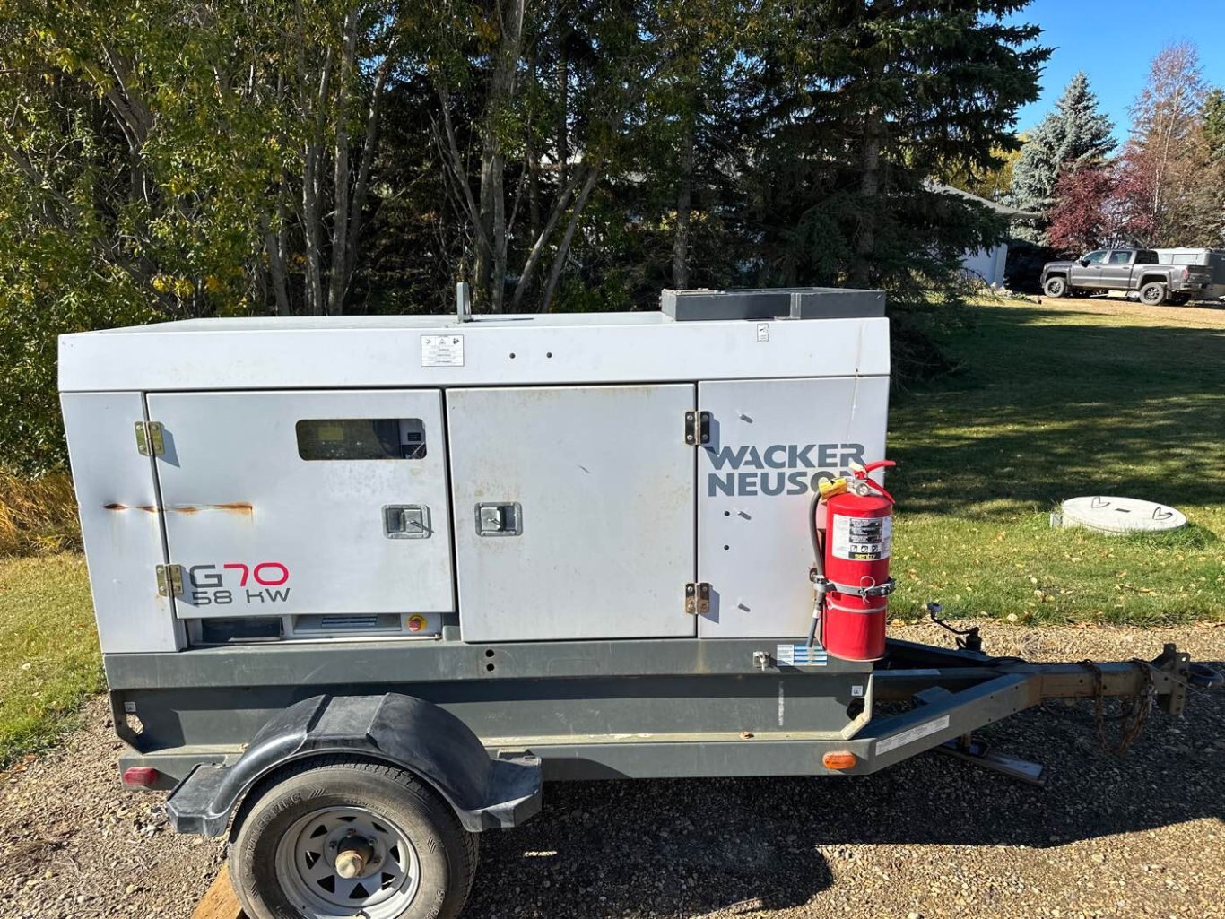 2017 WACKER NEUSON G70 Towable Generator #9176 JA