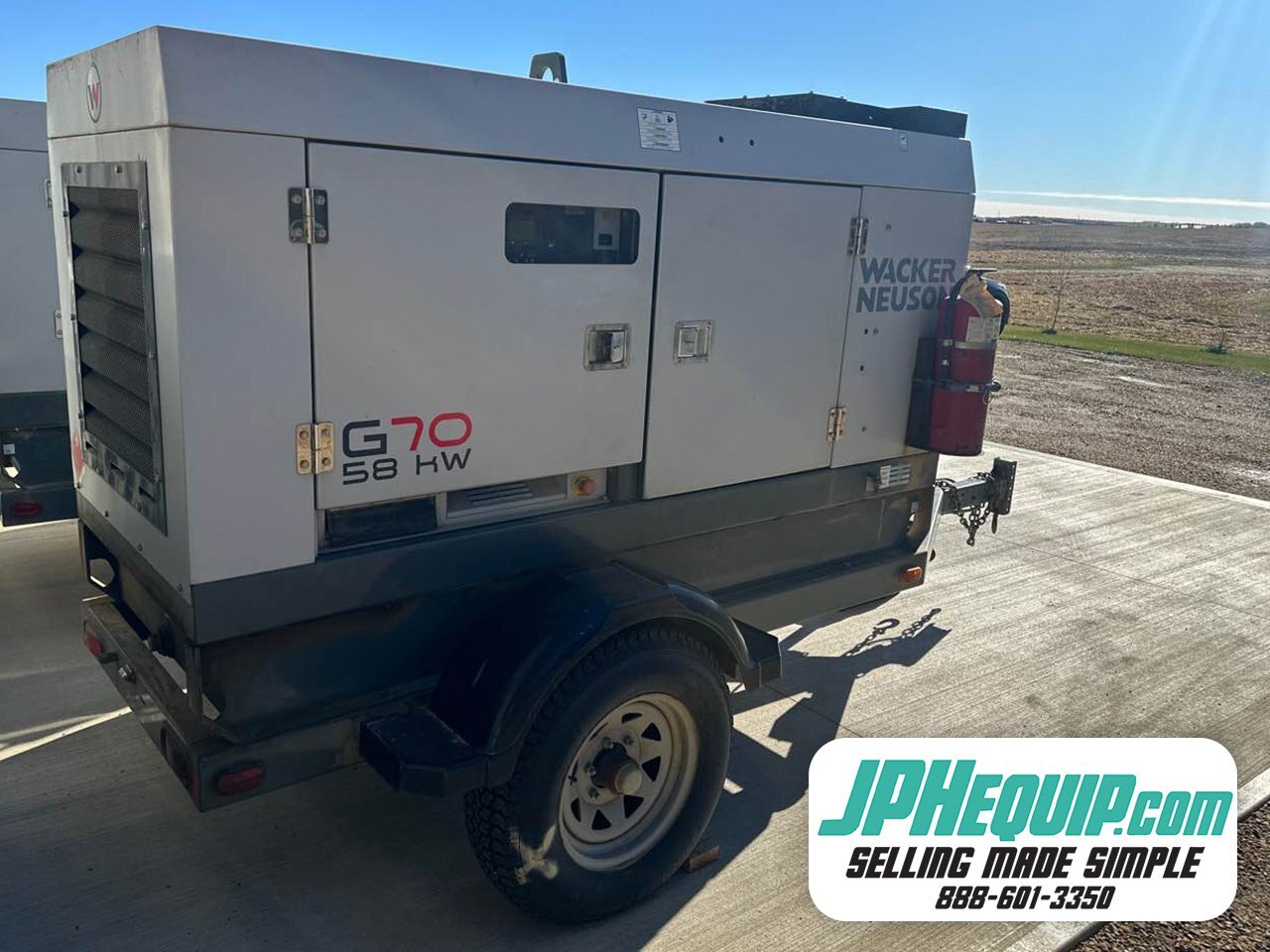 2019 WACKER NEUSON G70 Towable Generator #9178 JA