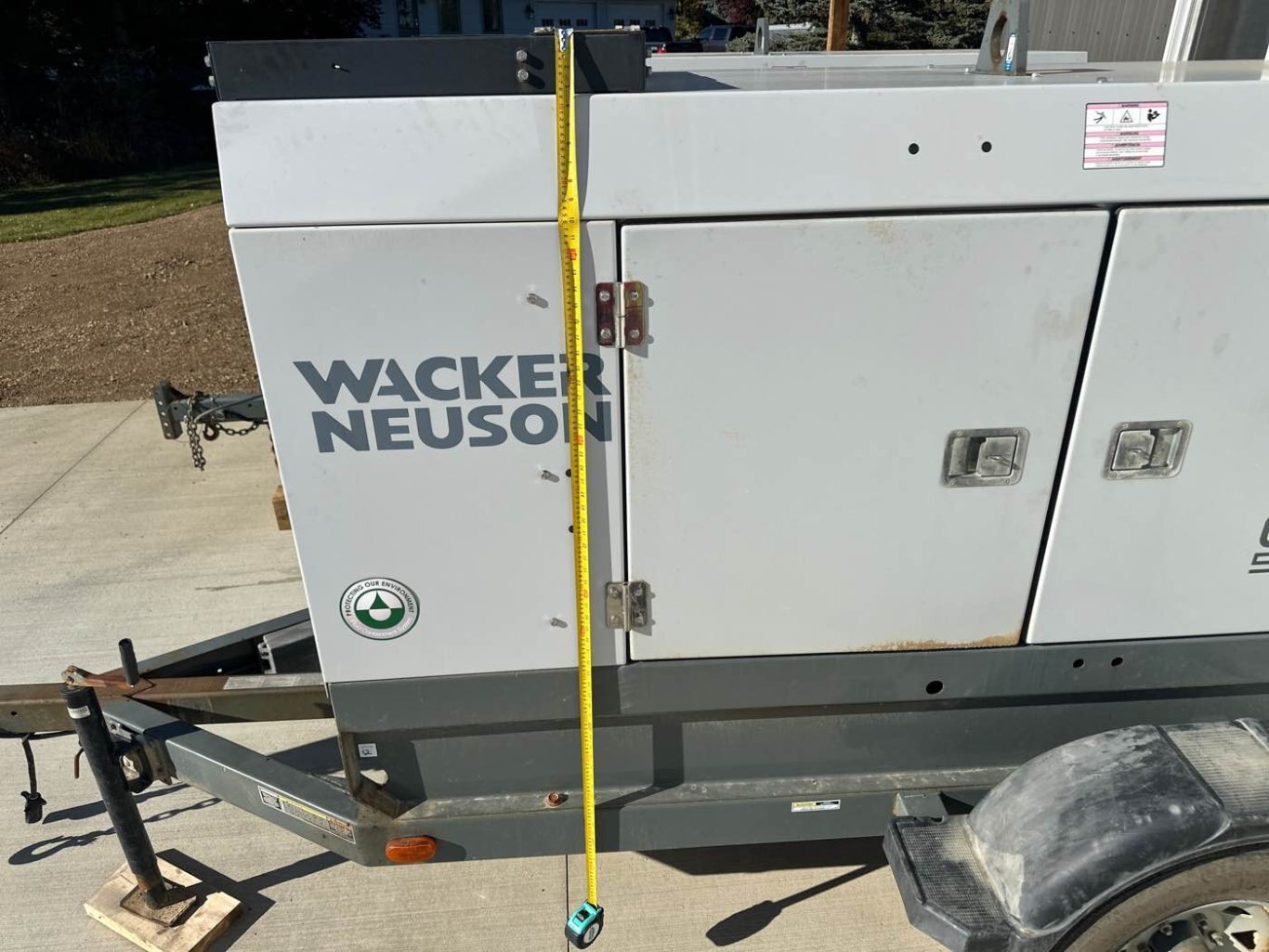 2017 WACKER NEUSON G70 Towable Generator #9179 JA