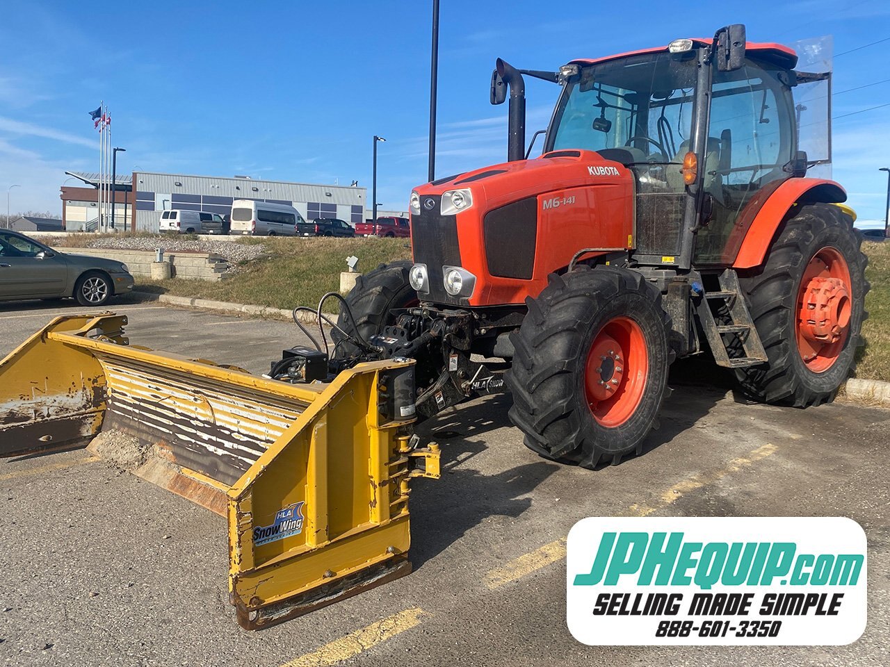 2016 Kubota M6-141 Tractor and Snow Blade #9210 AS