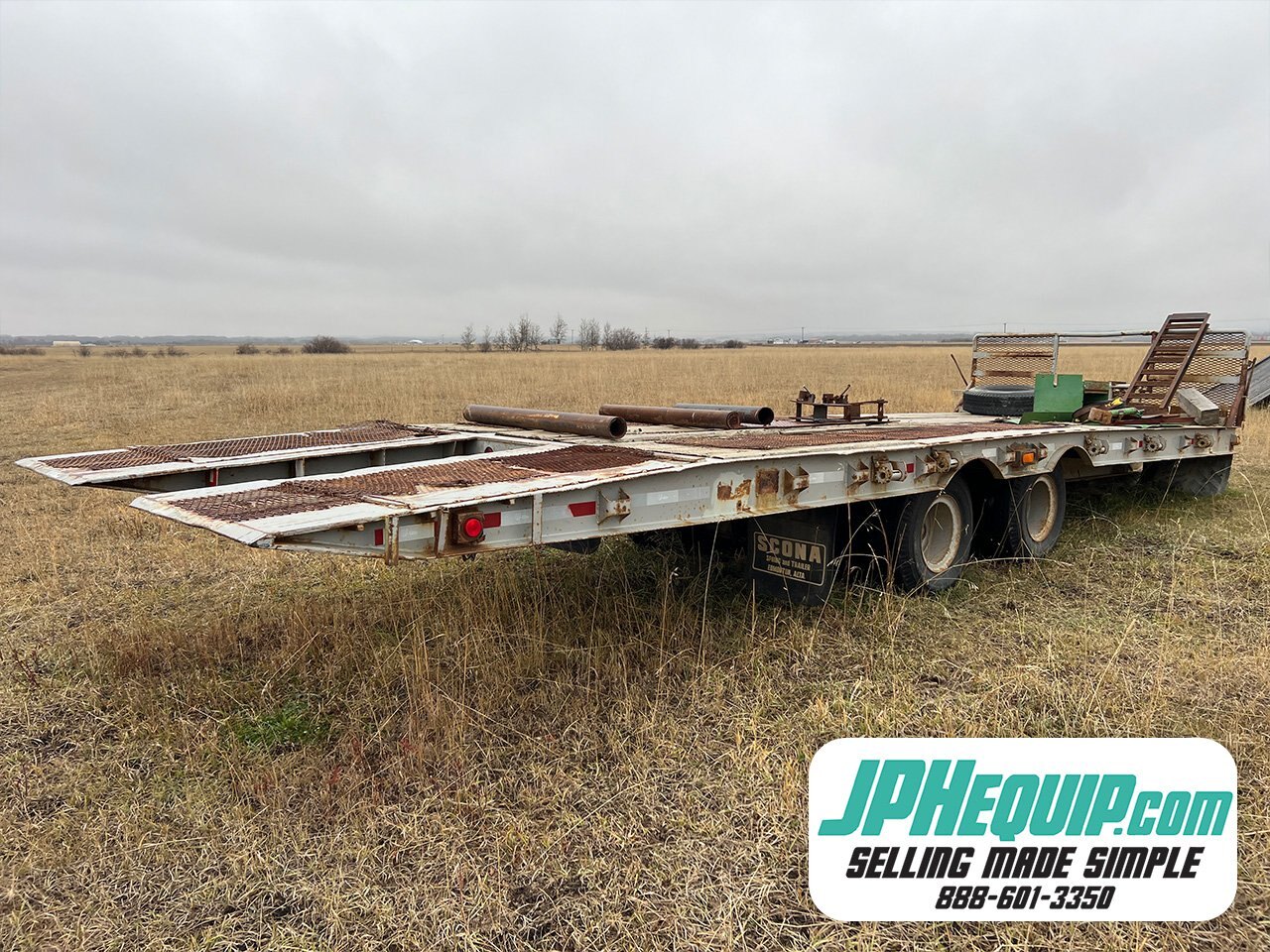 1975 Brentwood 20TA19 Tandem Axle Tilt Deck Trailer #9208 JF