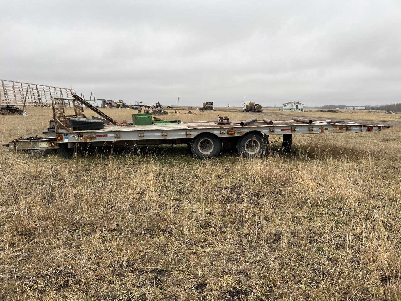 1975 Brentwood 20TA19 Tandem Axle Tilt Deck Trailer #9208 JF