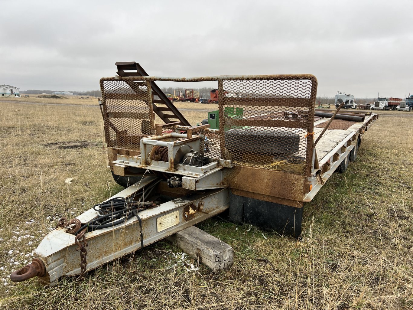 1975 Brentwood 20TA19 Tandem Axle Tilt Deck Trailer #9208 JF