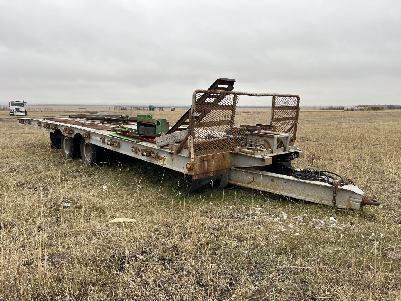 1975 Brentwood 20TA19 Tandem Axle Tilt Deck Trailer #9208 JF