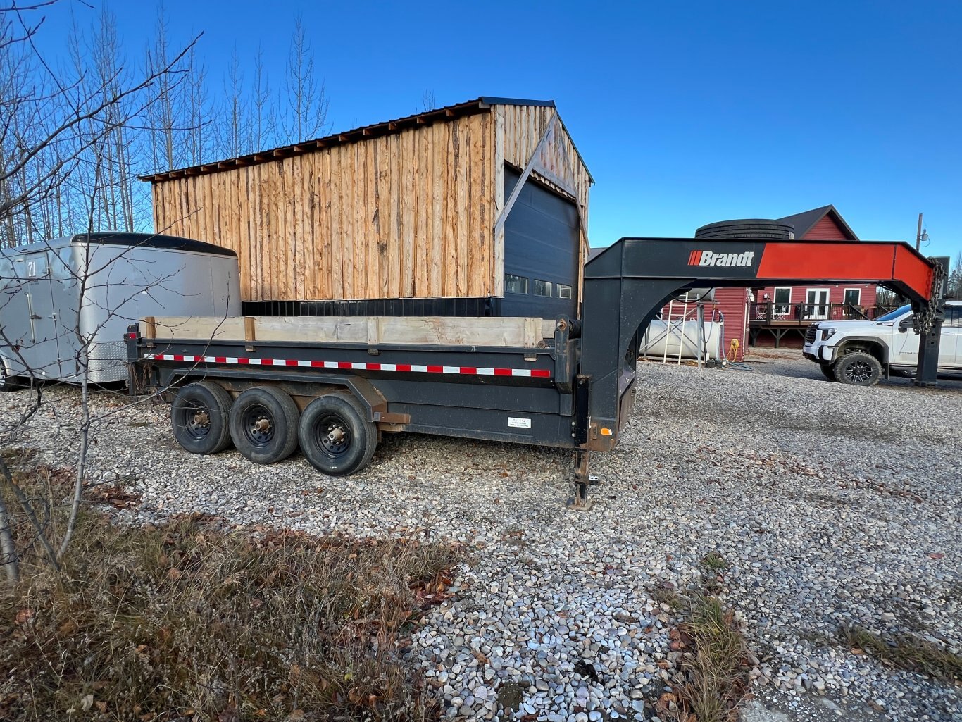 2019 Brandt UGD1116 Gooseneck Tri Axle Dump Trailer #9209 JF