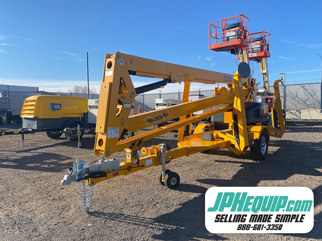 2024 Haulotte 5533A Trailer Mounted Boom Lift #9256 AS