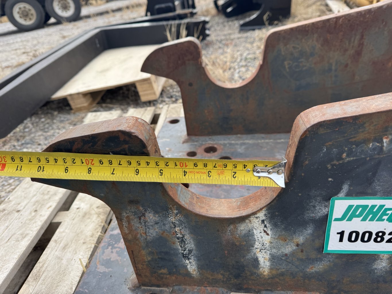 Excavator Mount Plate Unsure Lug Maybe 120 Series #10082 JPH