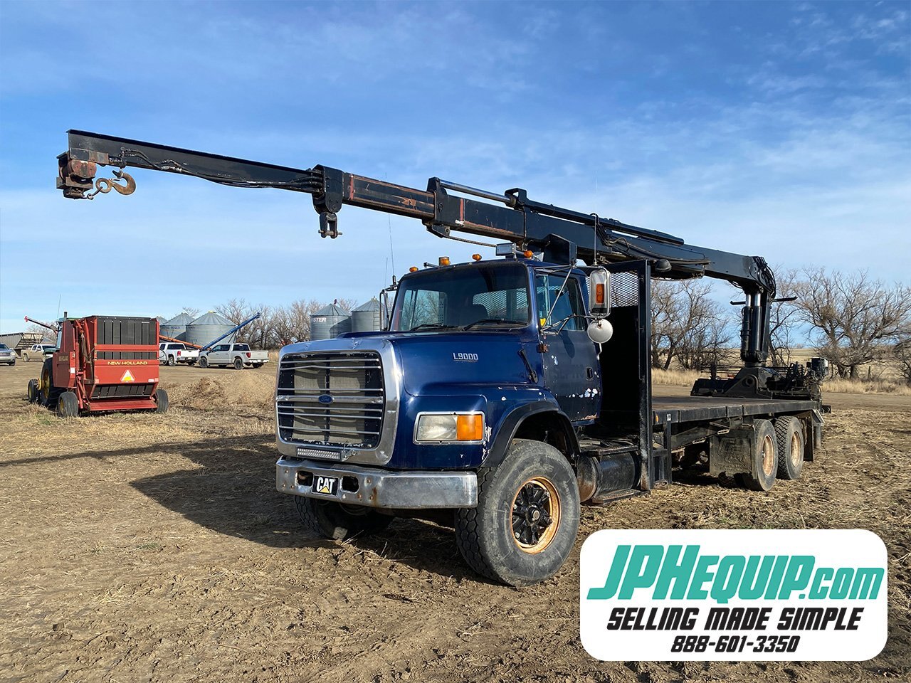 1996 Ford LTS9000 Picker Deck Truck ** Wholesale Unit ** with Hiab 2650K Boom #9268 BP