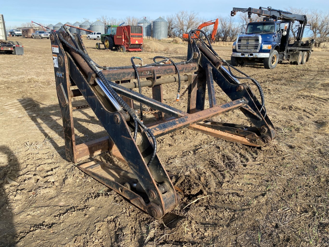 CWS 924G CAT Wheel Loader Grapple Caterpillar 924G Pipe Grapple with 48 Forks #9267 BP