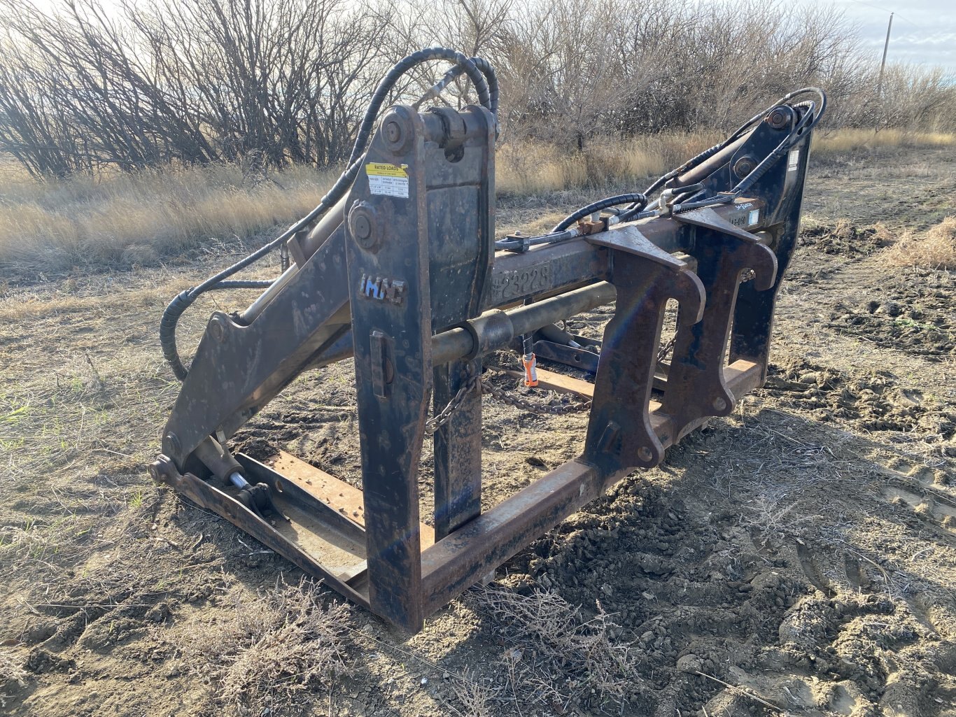 CWS 924G CAT Wheel Loader Grapple Caterpillar 924G Pipe Grapple with 48 Forks #9267 BP