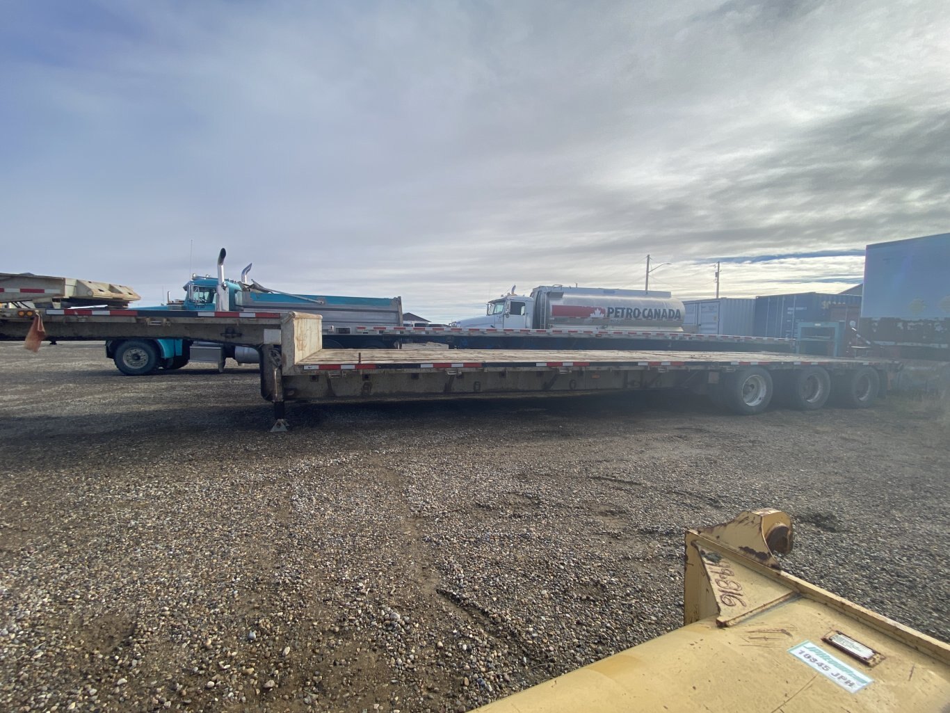 2008 Manac 52ft Drop Deck Trombone Trailer  69.5ft Extended ** Wholesale Unit ** Triaxle Trombone Trailer with Flip Up Neck Extension Model: 14352A00 #9269 BP