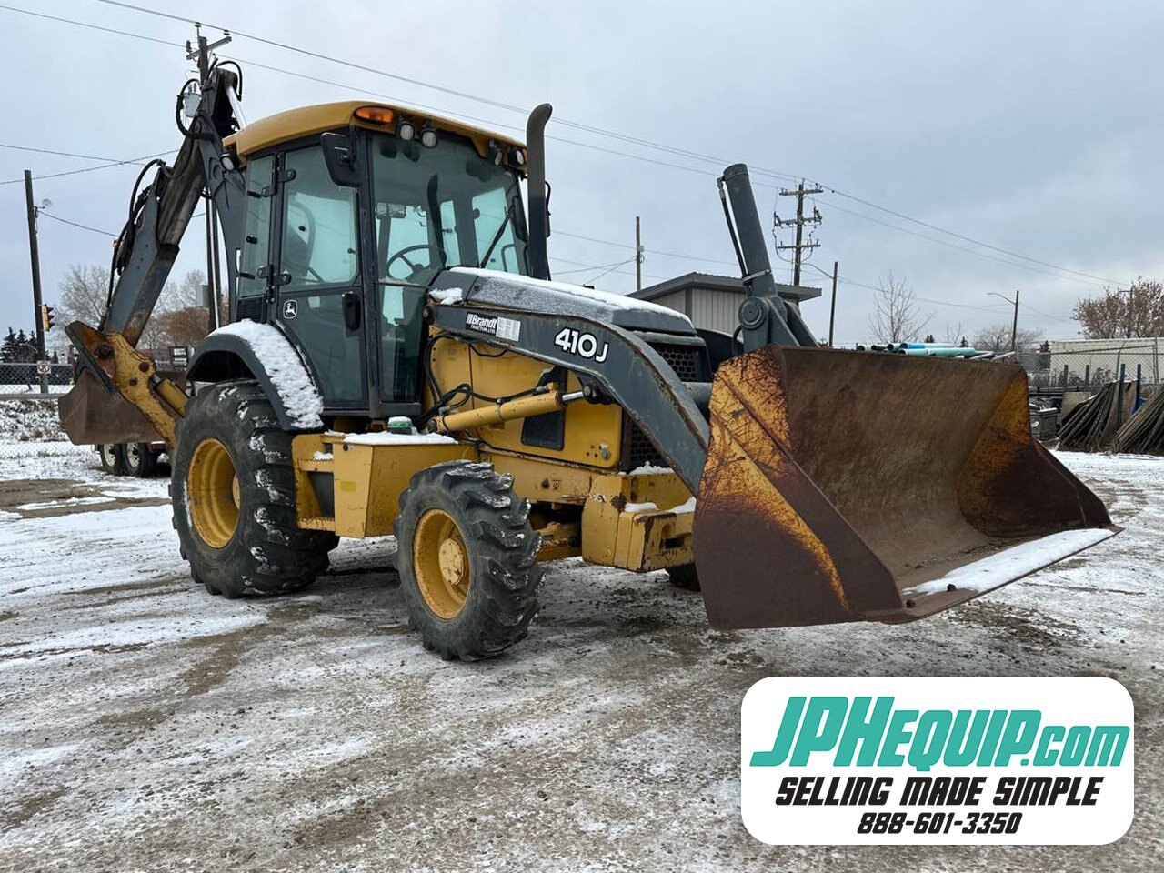 2008 John Deere 401J Backhoe 4WD with Extendahoe #9288 JA