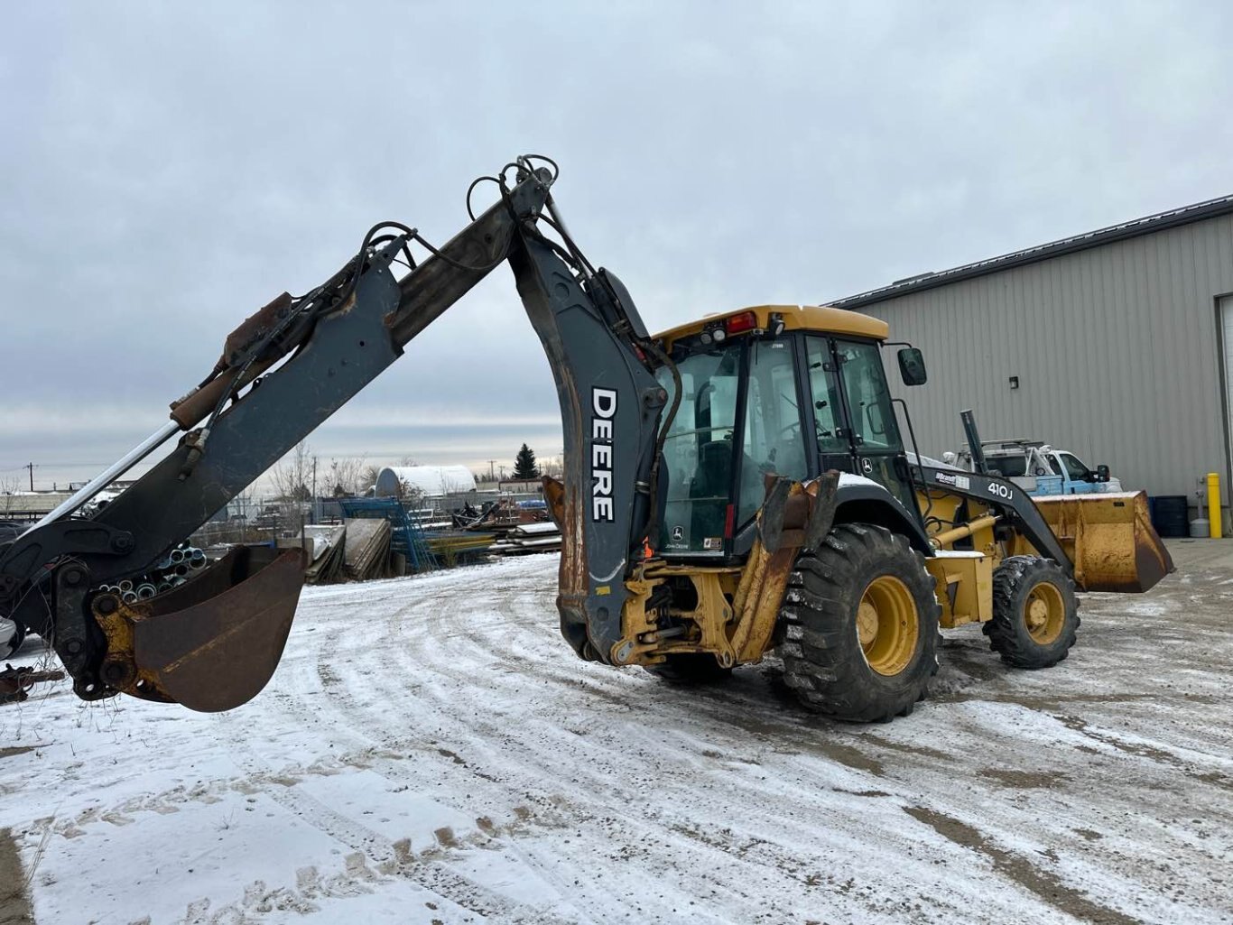 2008 John Deere 401J Backhoe 4WD with Extendahoe #9288 JA