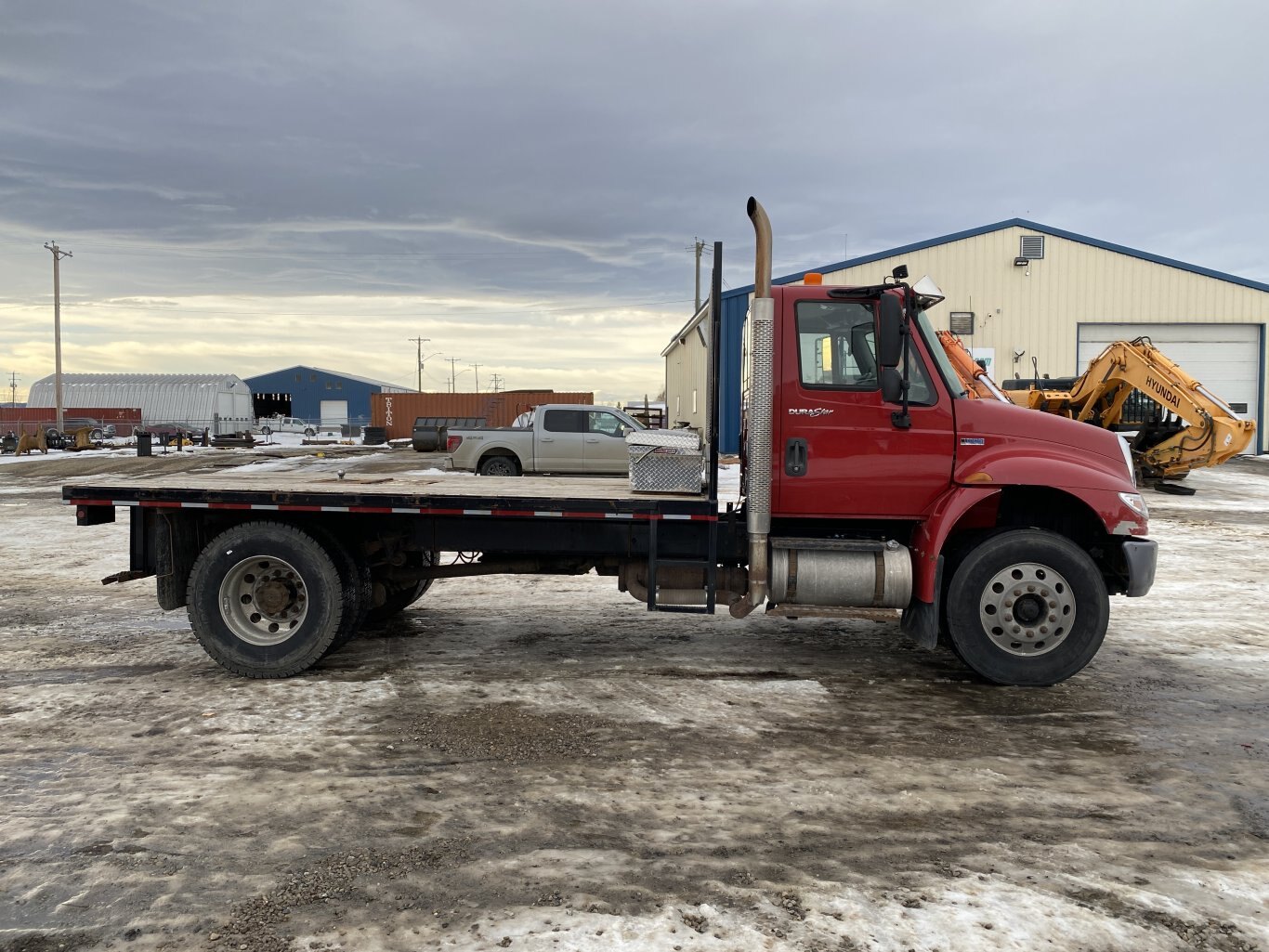 2013 International Durastar 4400 Deck Truck 4x2 Flatbed Truck #9295 BP