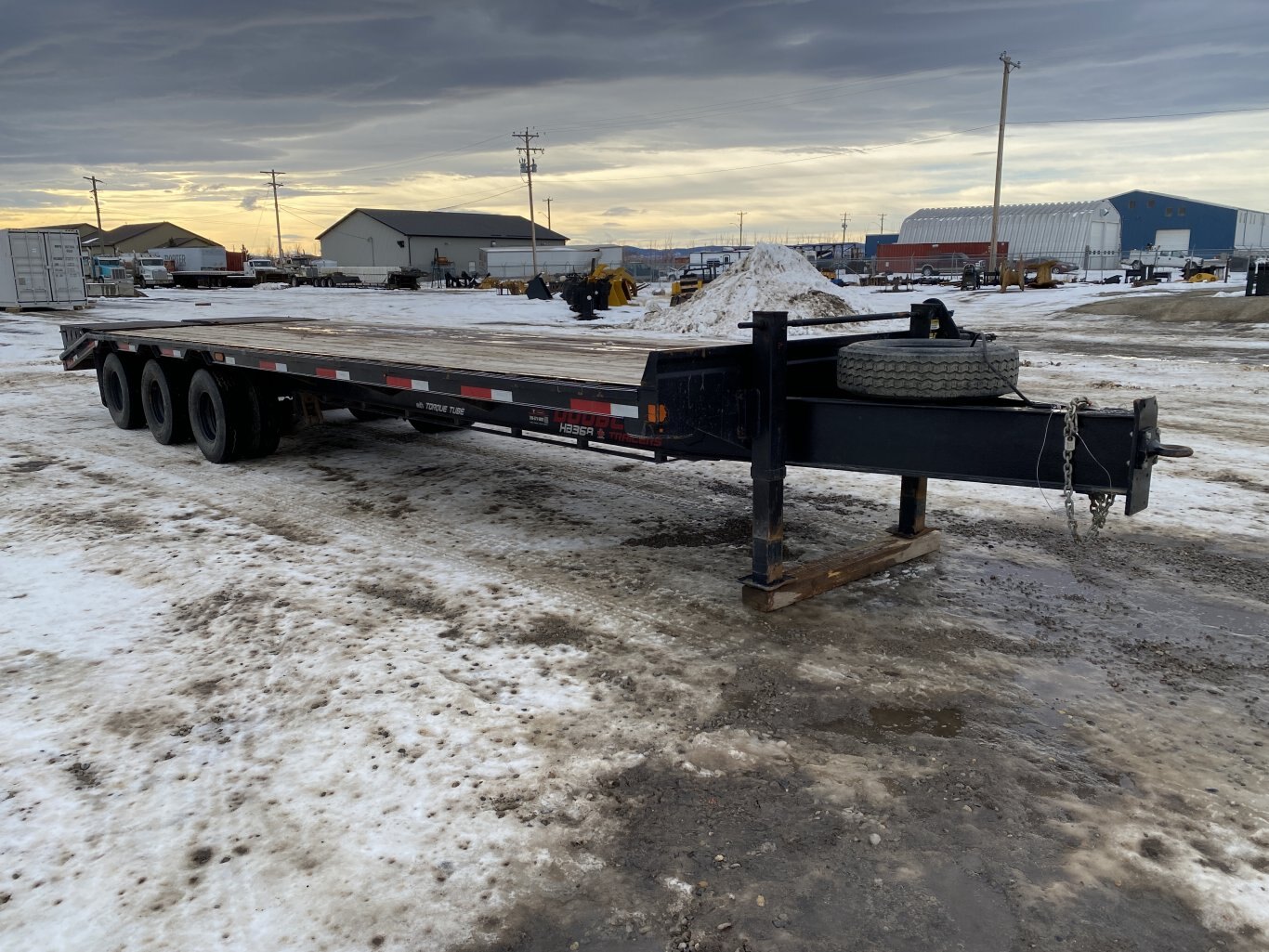 2023 Double A HB368 32 Pinto Hitch Triaxle Trailer #9297 BP