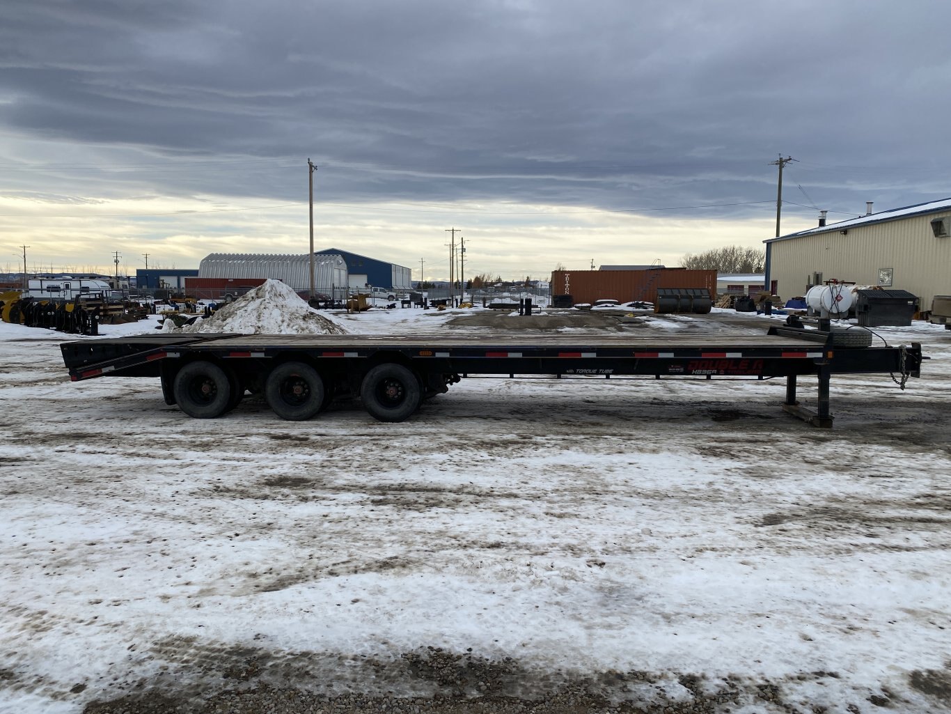 2023 Double A HB368 32 Pinto Hitch Triaxle Trailer #9297 BP