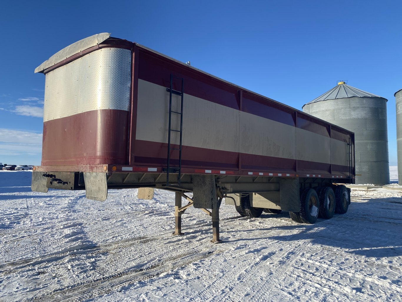 1995 Midland End Dump Trailer ** Wholesale Unit ** Triaxle Grain Trailer #9299 BP