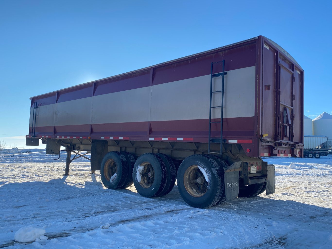 1995 Midland End Dump Trailer ** Wholesale Unit ** Triaxle Grain Trailer #9299 BP