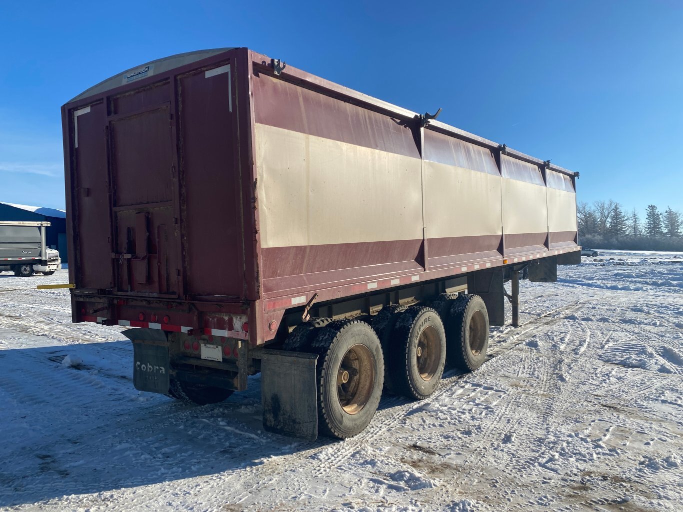 1995 Midland End Dump Trailer ** Wholesale Unit ** Triaxle Grain Trailer #9299 BP